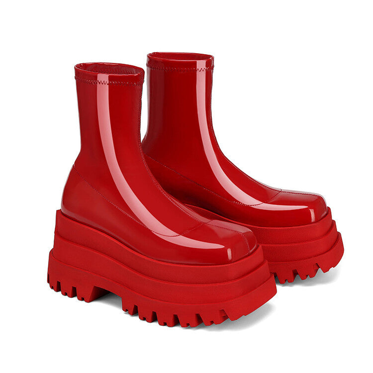 Autumn And Winter New Street Style Thick Soled Women's Boots