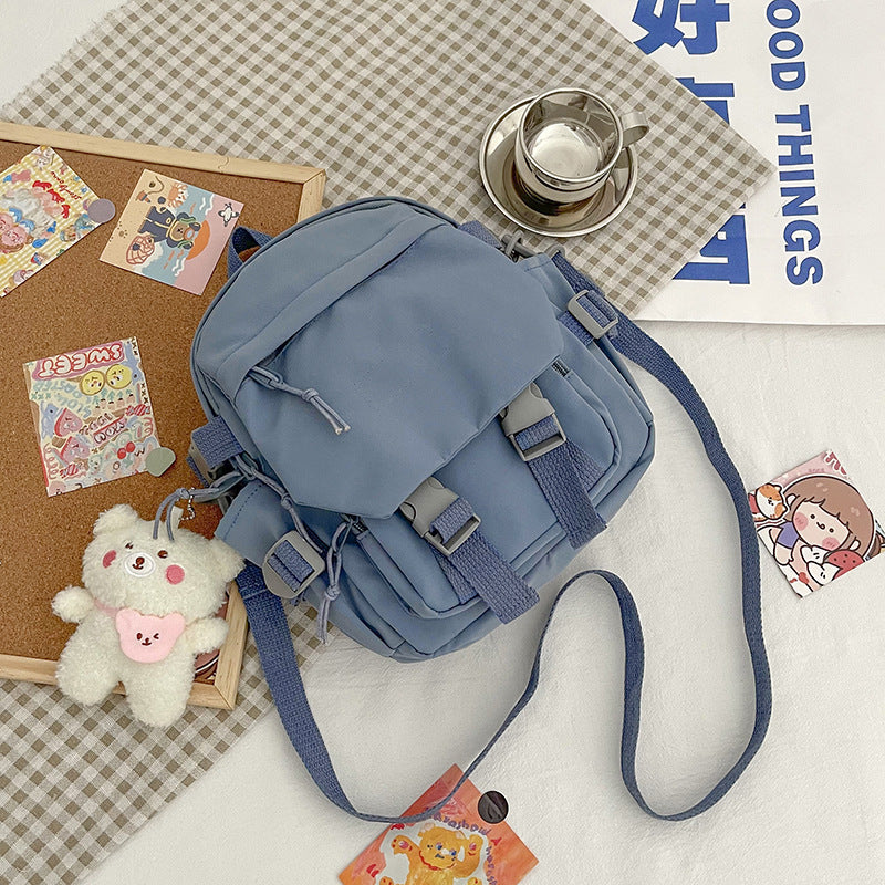Korean Versatile Nylon Oxford Fabric Literature Backpack