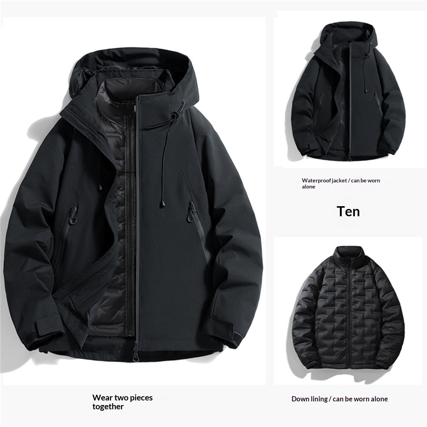 Couple Jacket Two-piece Waterproof