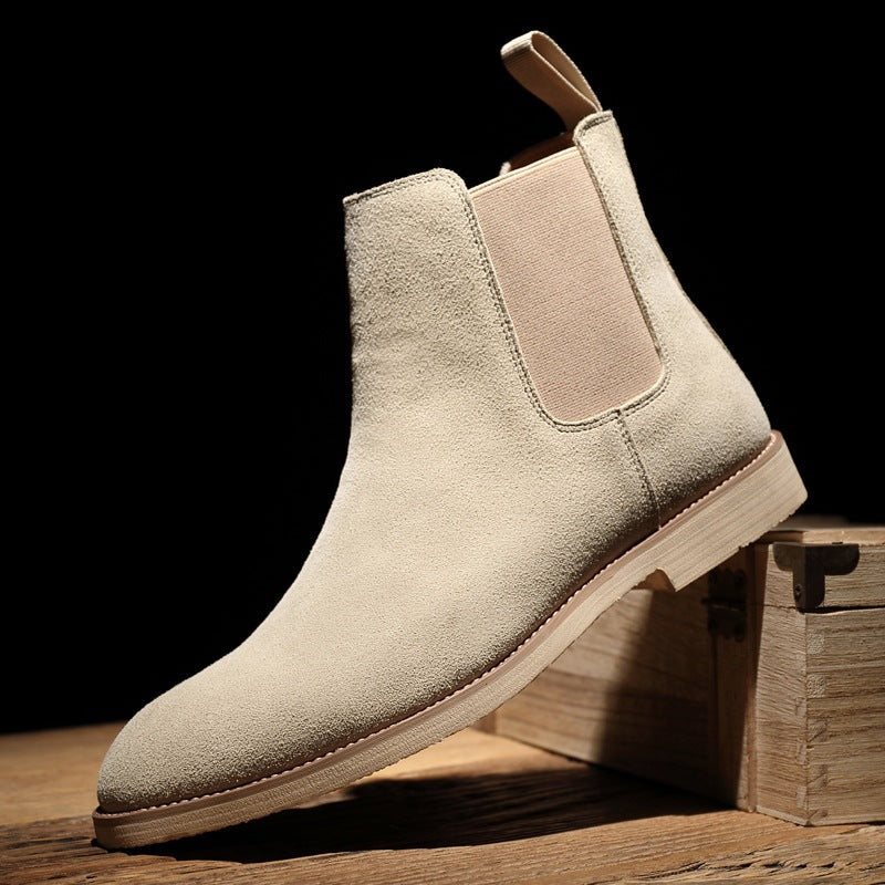 Men's Chelsea Boots AutumnWinter Suede High-Top