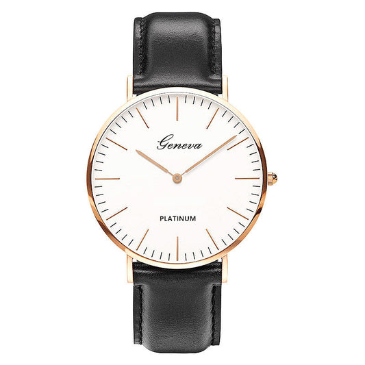 Quartz Ultrathin And Simple Belt Men's Watch