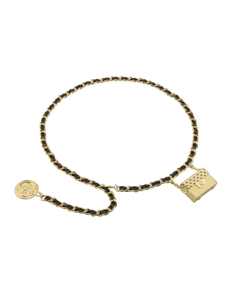 Xiao Xiang Feng Metal Chain Waist Chain With Sweater Skirt Decoration Waist