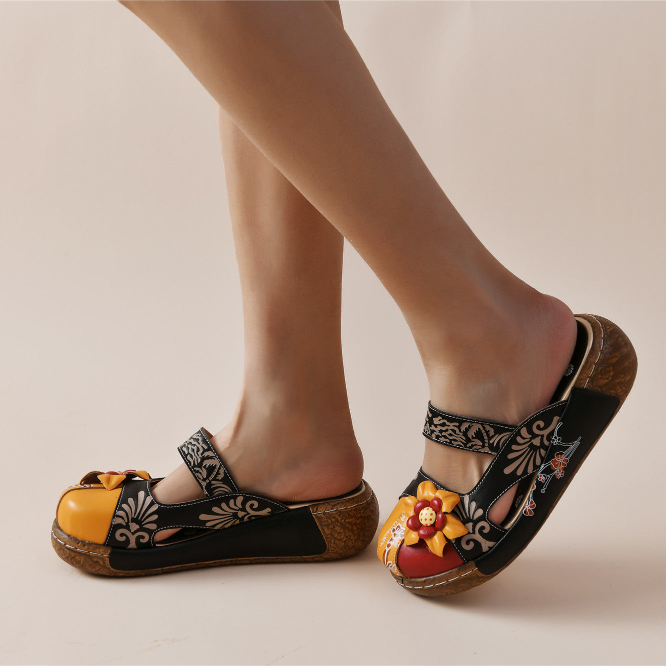 Casual Flower Handmade Women's Slippers