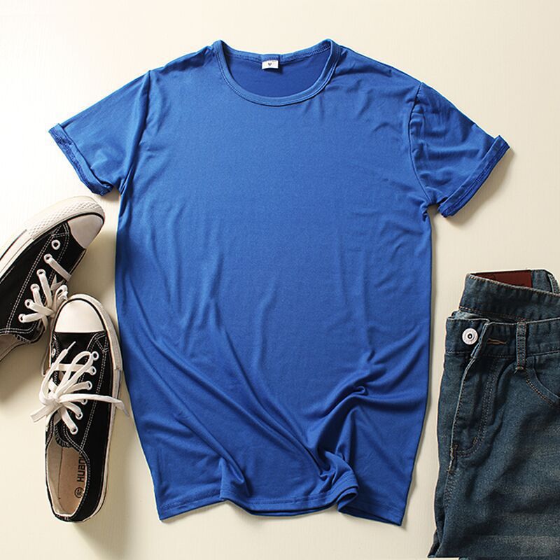 Summer Clothing Crew-neck Blank T-shirts For Men And Women