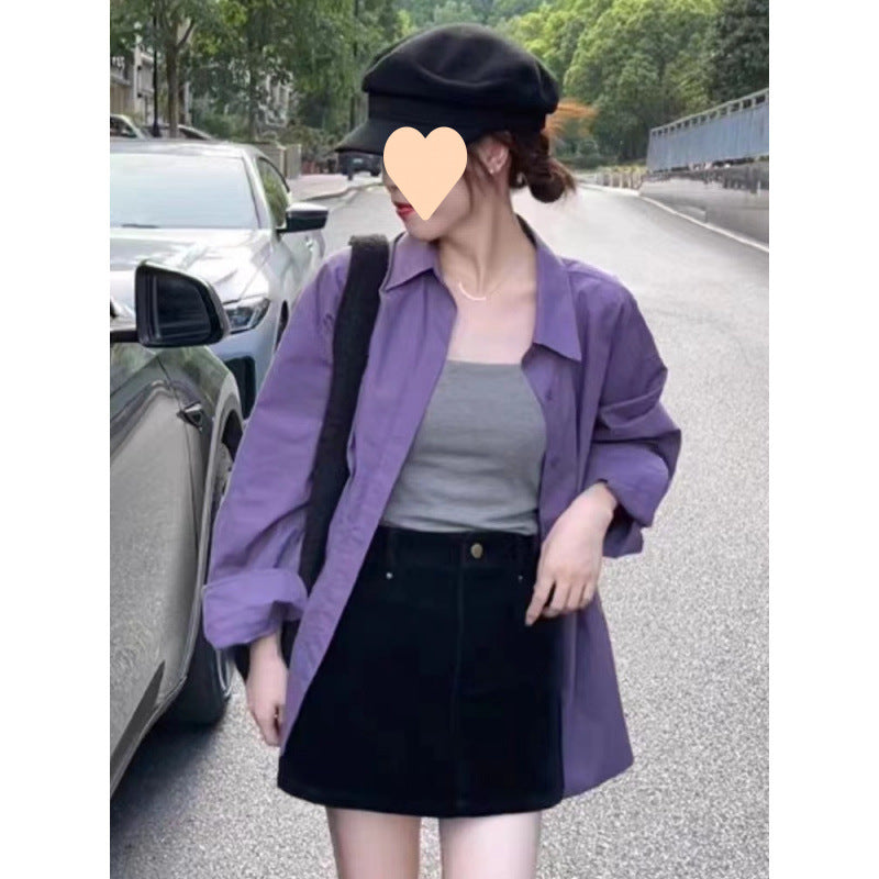 Womens Elegant Relaxed-fit Casual Shirt