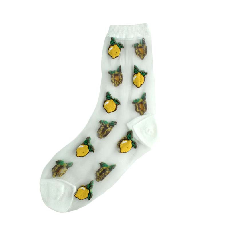 Womens Lightweight Sheer Glass-fiber Cotton Socks