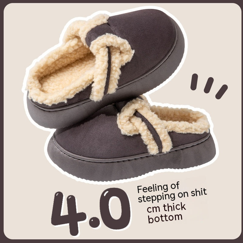 Women's Fur Slippers Winter Interior Home Plush All-matching
