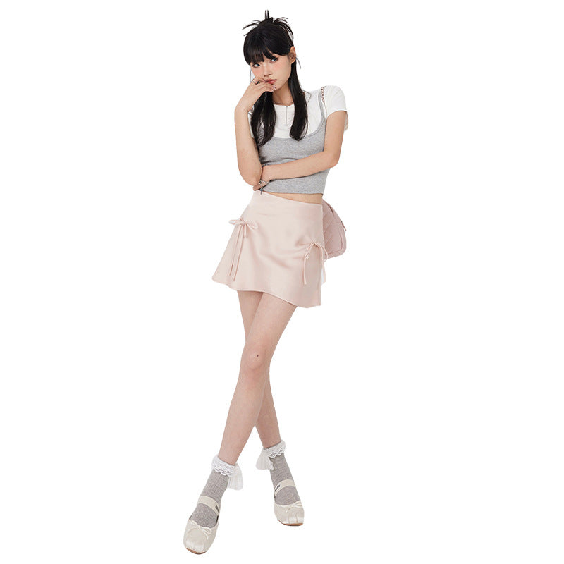 Fashion Personality Bow Bandage Skirt For Women