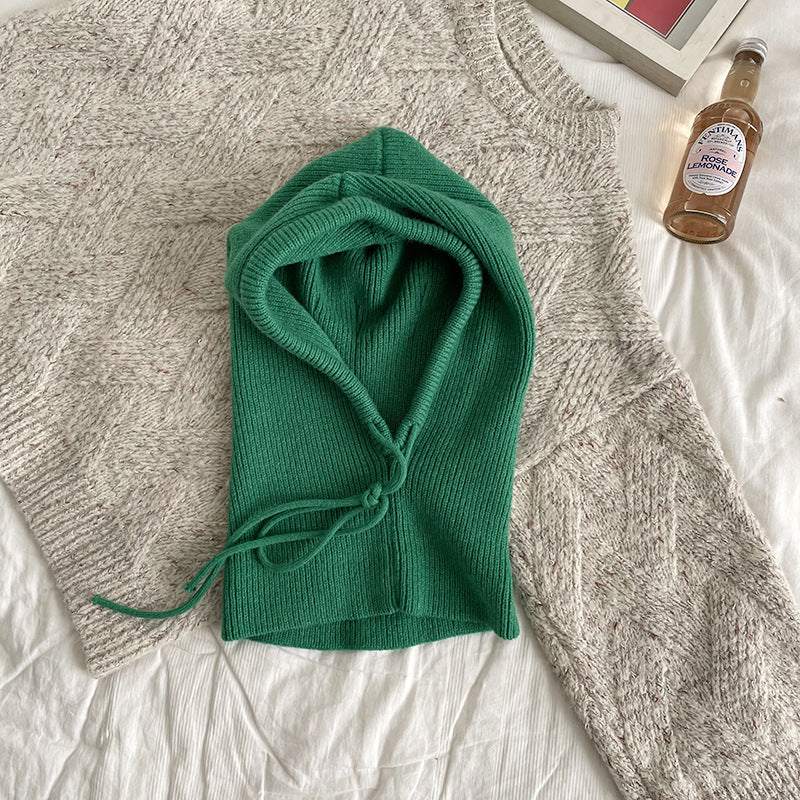 One-piece Knitted Wool Bandana Cap