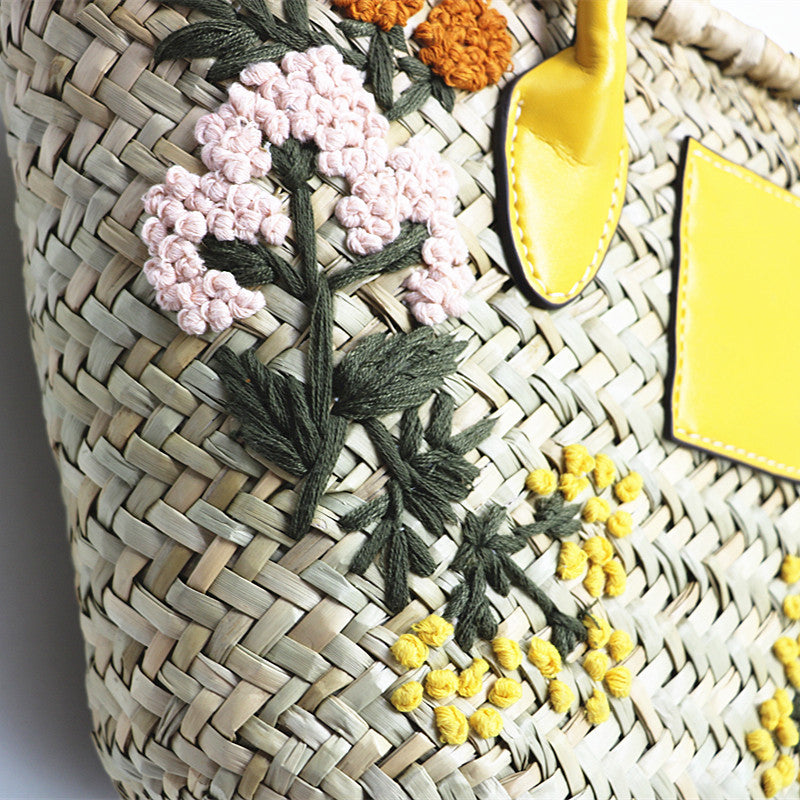Watercress Handbag Single Shoulder Crossbody Straw Bag