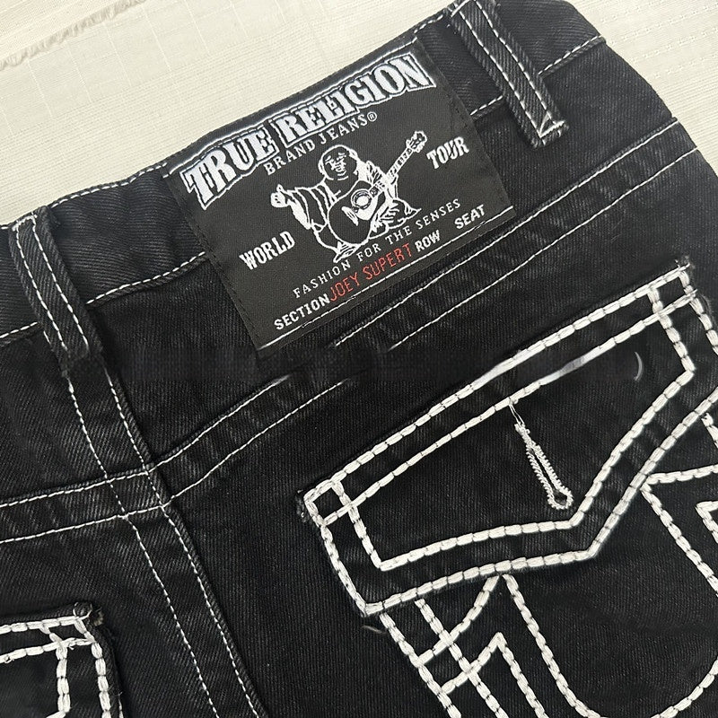 Jeans til udenlandsk handel, bukser med rock-motiv, løse afslappede lige bukser