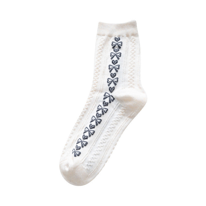 Women's Cotton Cute Japanese Bear Stockings
