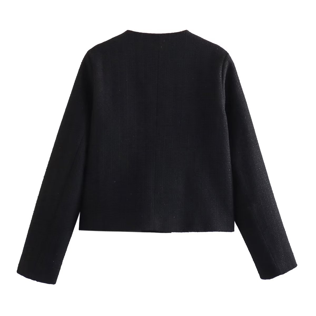 Solid Color Texture Casual Classic Style Jacket Women