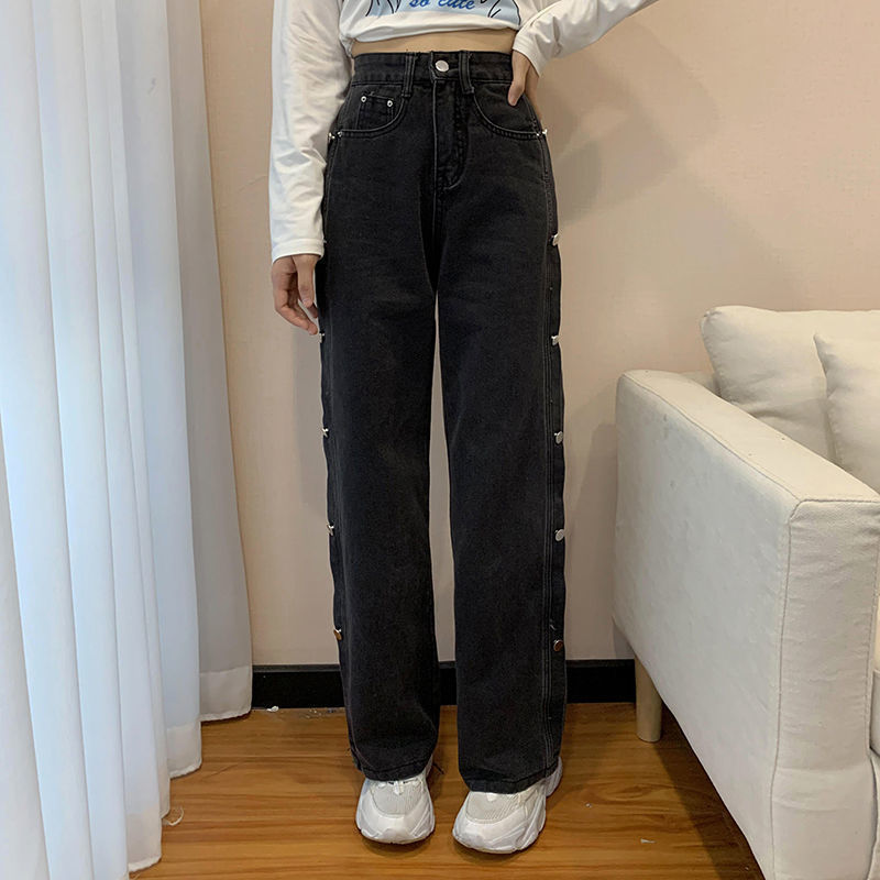 Women's Thin Wide Leg Loose Straight Pants