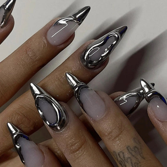 French Silver 3D Wear Armor Female