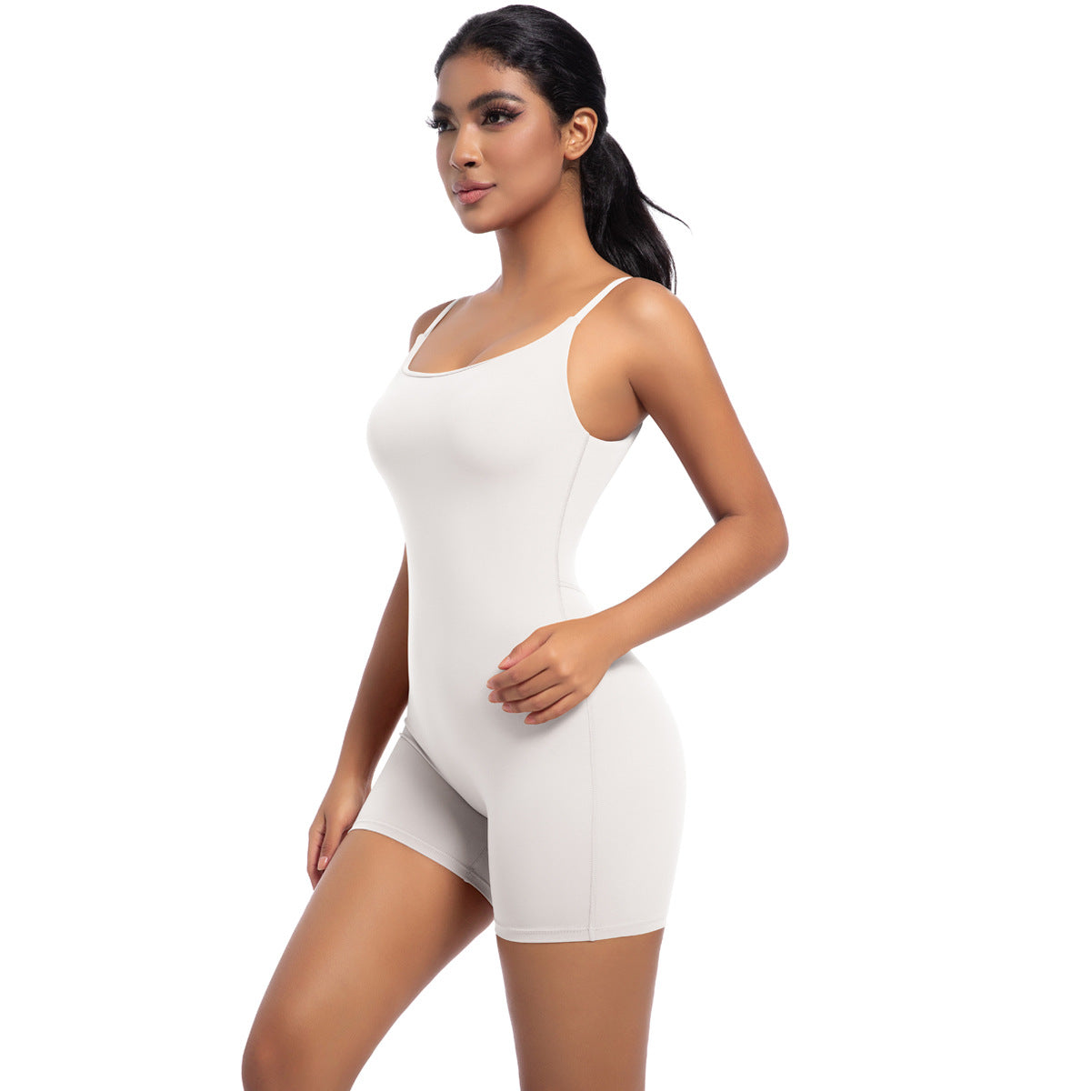 Nude Feel Yoga Straps One-piece Women's Tight Sports Jumpsuit