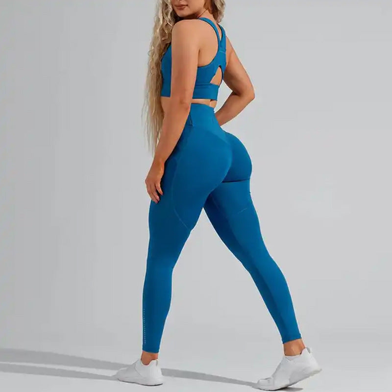 Lomme Tights med Høj Talje Formende Fitness Yoga Bukser