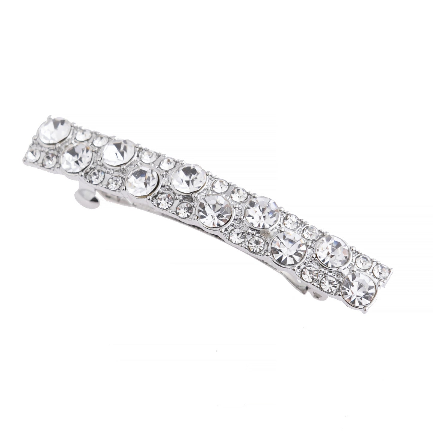 European-style Diamond Shiny Rectangular Strip Barrettes