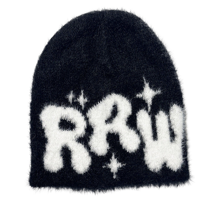New Mink-like Knitted Jacquard Hat