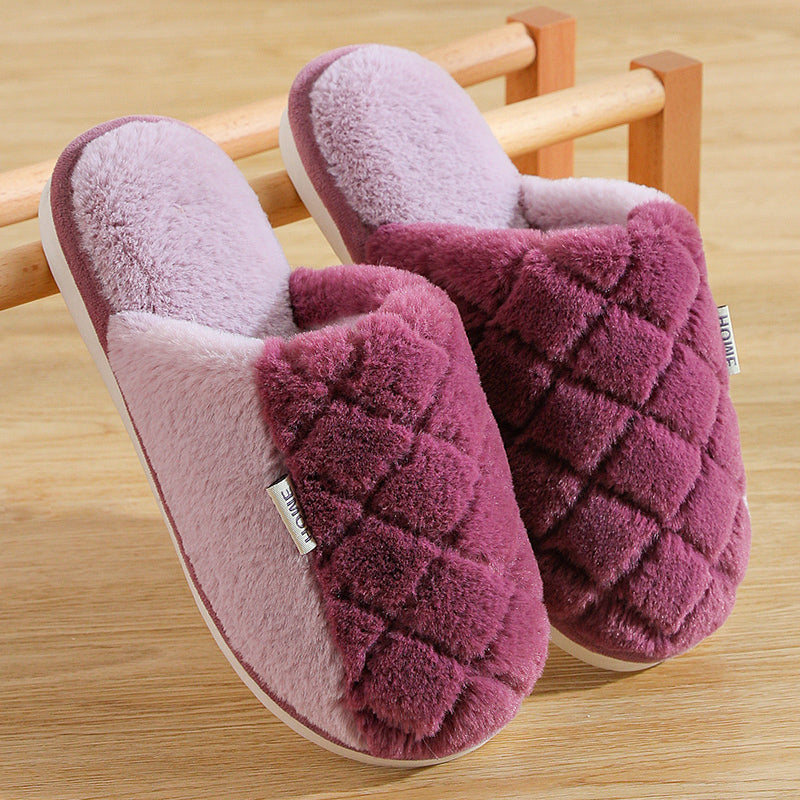 Winter Non-slip Ladies Home Cotton Slippers