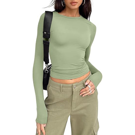 Women's Base-layer Round-neck Long-sleeve Top