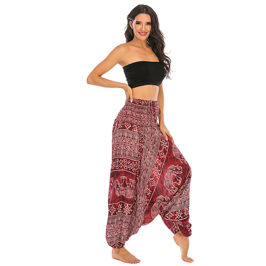 Loose-fitting Rayon Casual Harem Yoga Pants