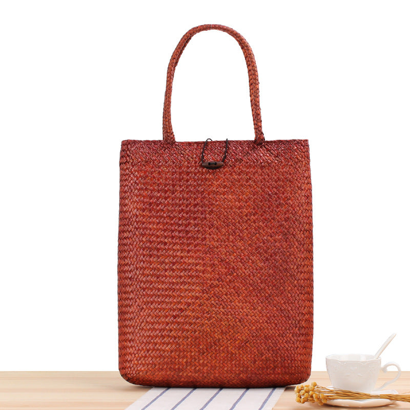 Women's Fashion Cooler Woven Single Shoulder Straw Bag