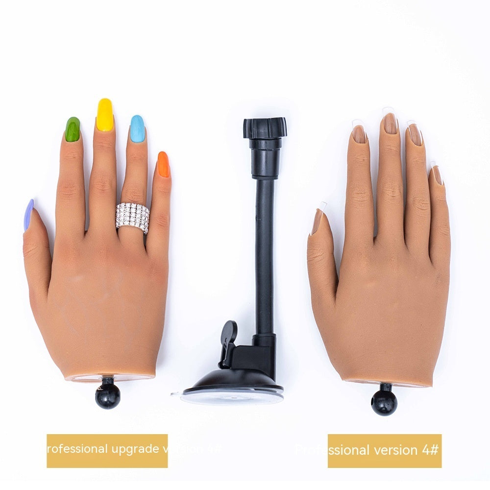 Manicure Practice Silica Gel Practice Prosthetic Hand Props Model