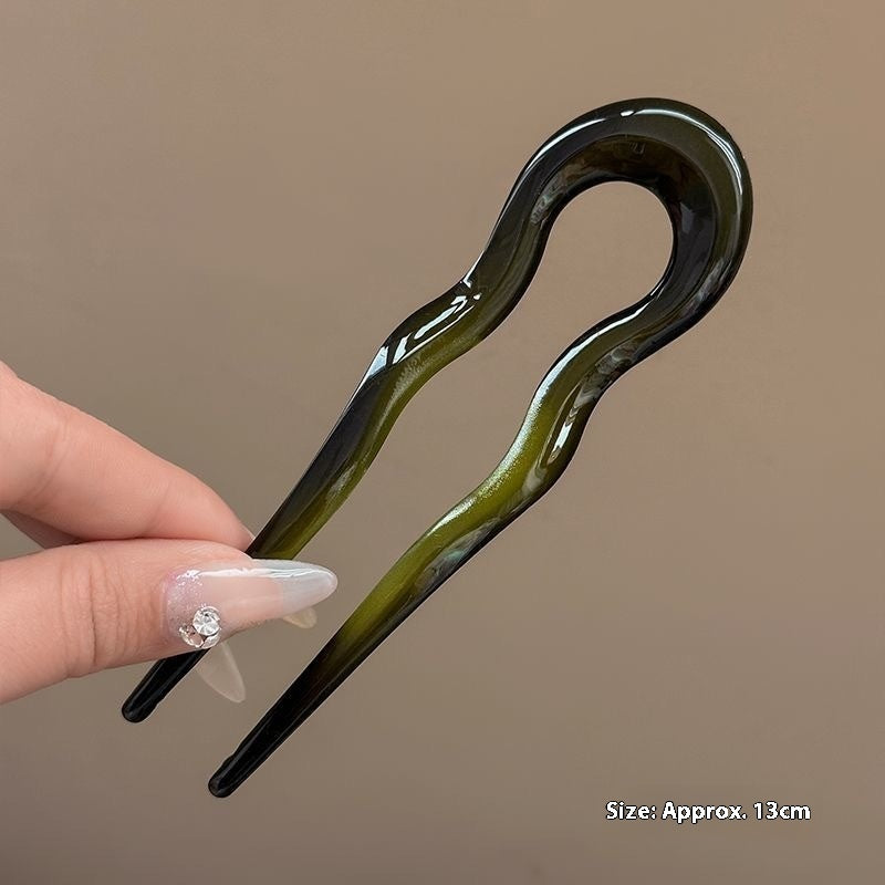 Acrylic Women's Hairpin Back Head Updo Pin