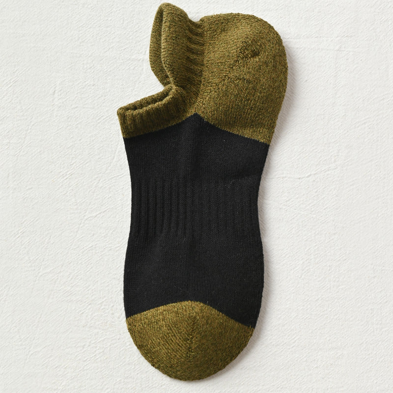 Sweat-absorbing Breathable Autumn And Winter Cotton Boat Socks