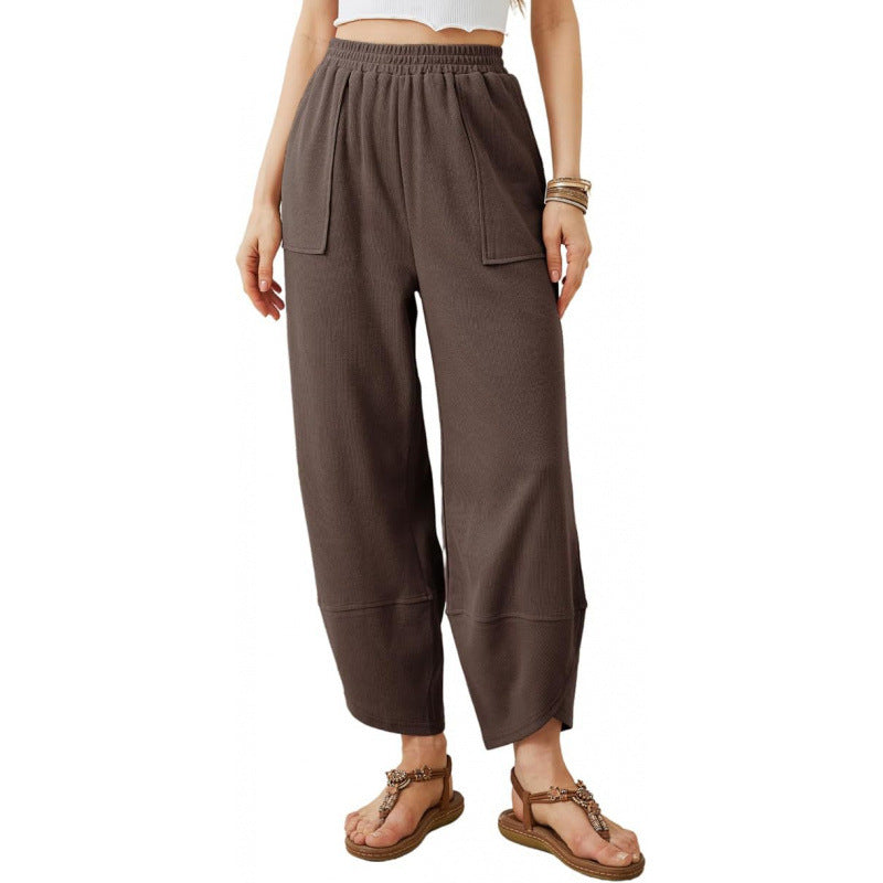Trendy Cropped Pants For European And American Women