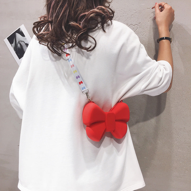 Cute Cartoon Bow Mobile Phone Bag All-match One Shoulder Messenger