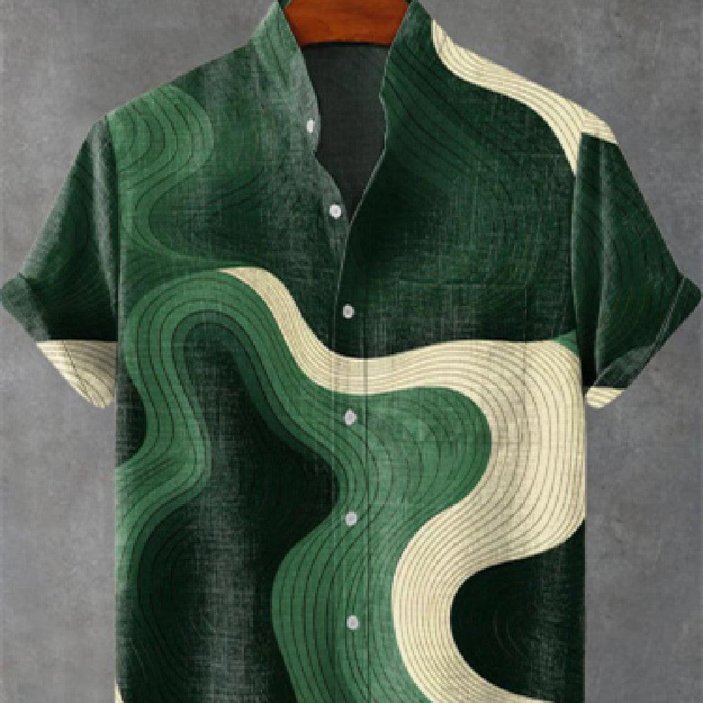 Men's Casual Digital 3D Short Sleeve Top
