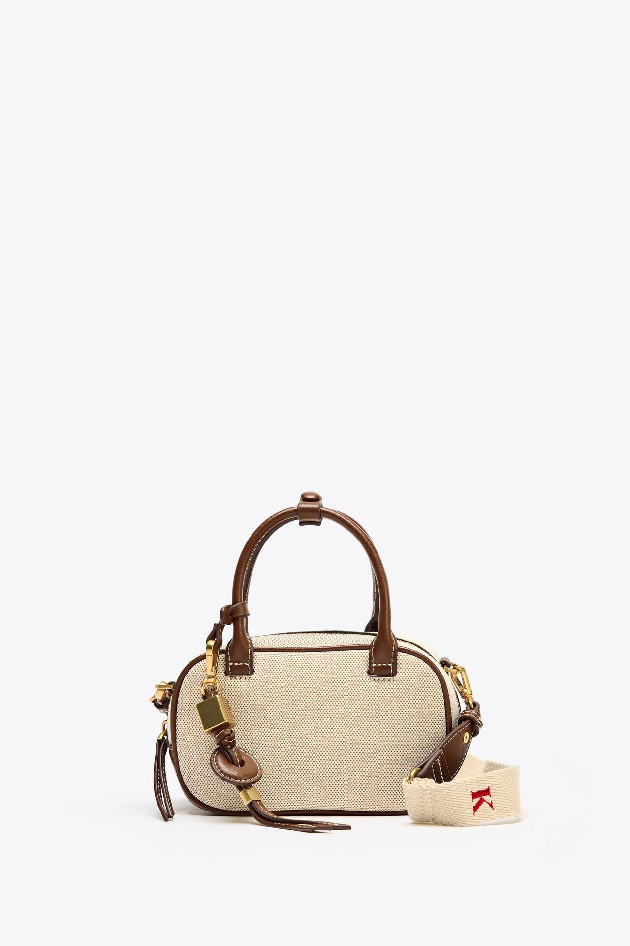 Niche Color-block Handheld Chic Crossbody Canvas Bag