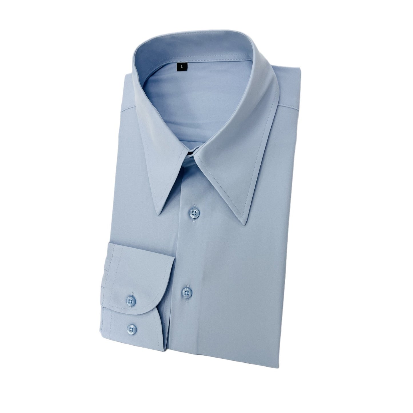 Men's Retro Solid Color Long Sleeve Shirt