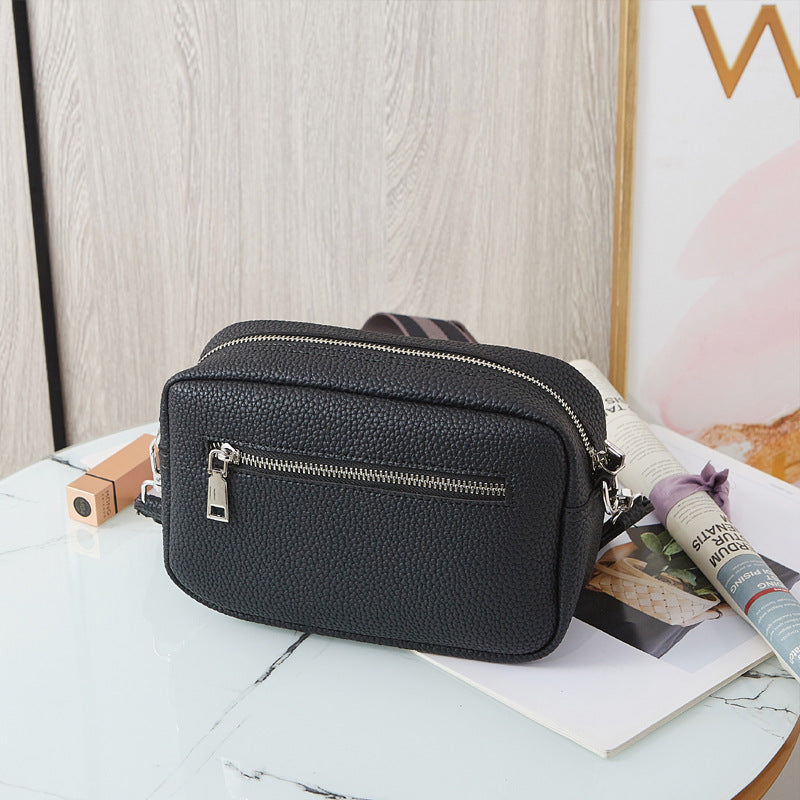 Wide Shoulder Strap Shoulder Crossbody Bag