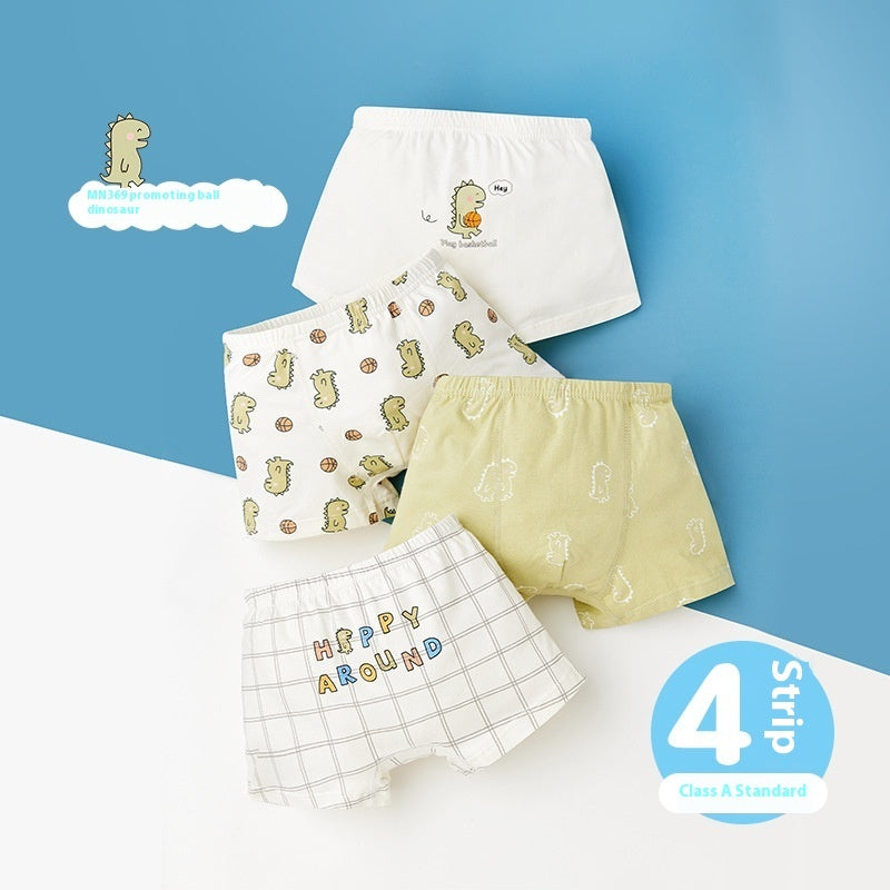 Children's Underwear Class A Pure Cotton Antibacterial Cartoon Boy