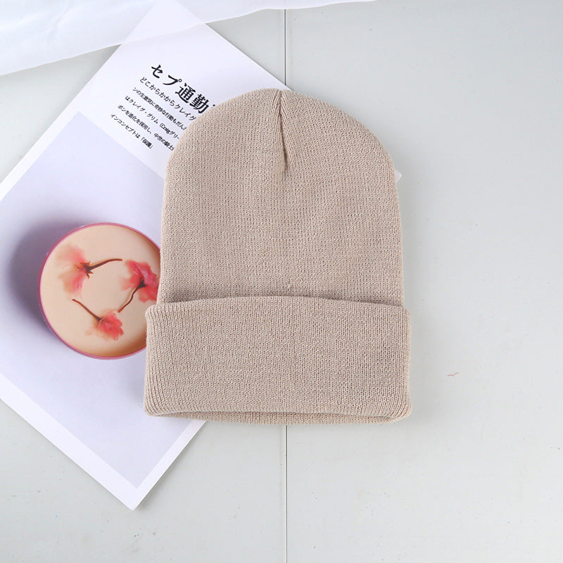Light Board Knitted Hat Winter Wool Hat Men's And Women's Warm Hat