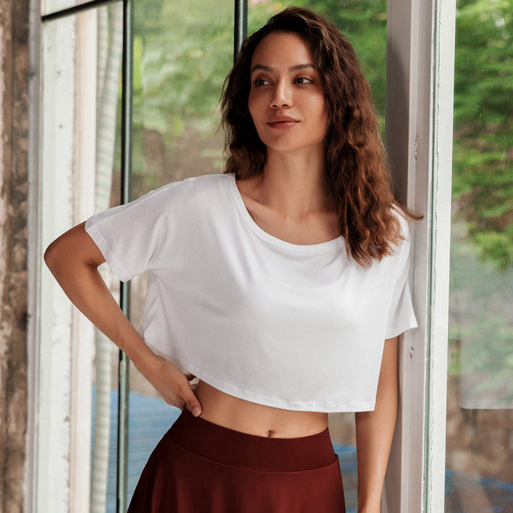 Top Women's Breathable Quick-drying T-shirt Short-sleeved Yoga Clothes
