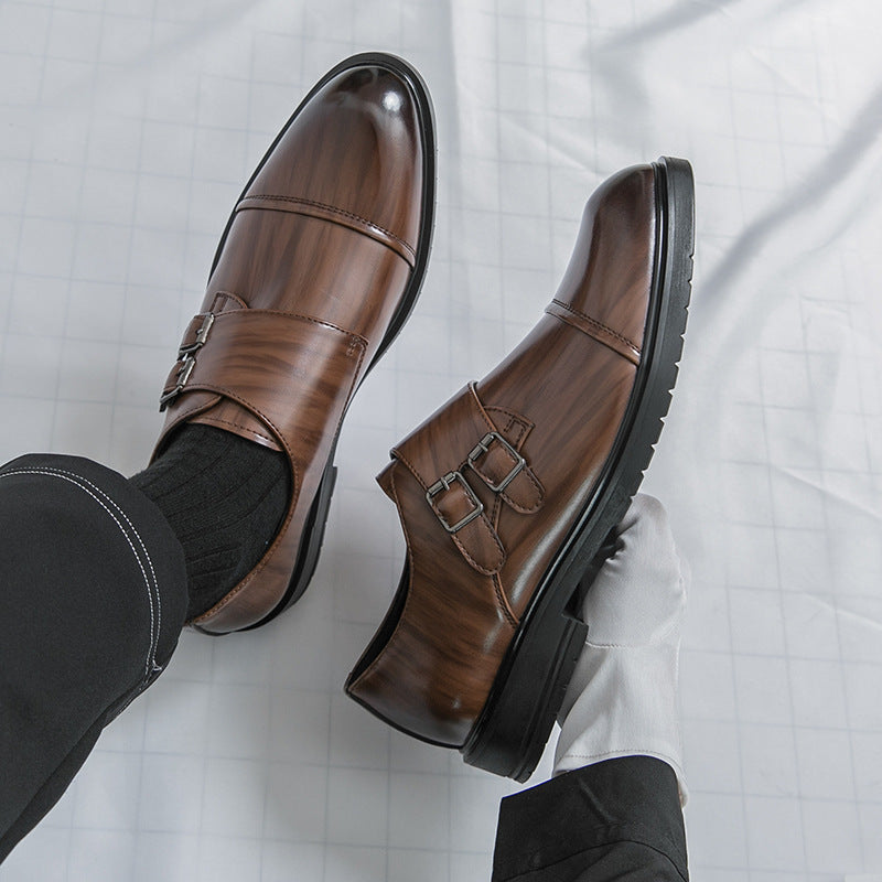 Pointed-toe Business Formal Leather Boots