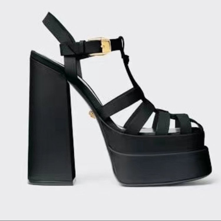 Women's Toe Braided Roman High Heel Sandals