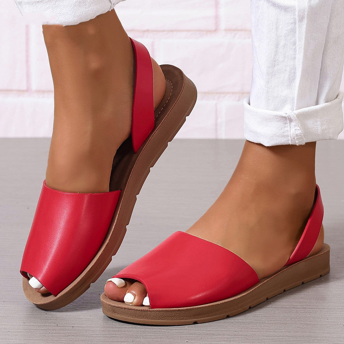 Plus Size Women's Shoes Summer Flat Plus Size