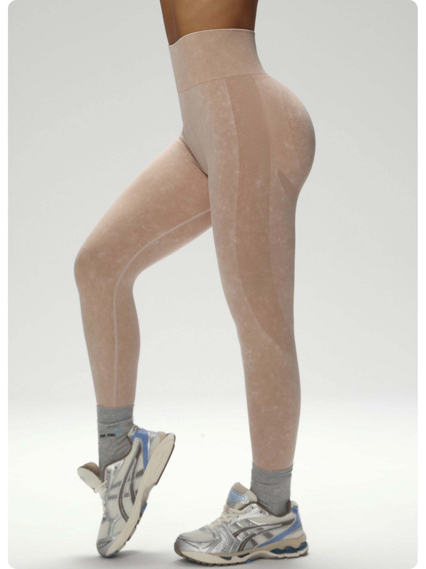 Frosted Breathable Yoga Pants High Waist Hip Lift Trousers