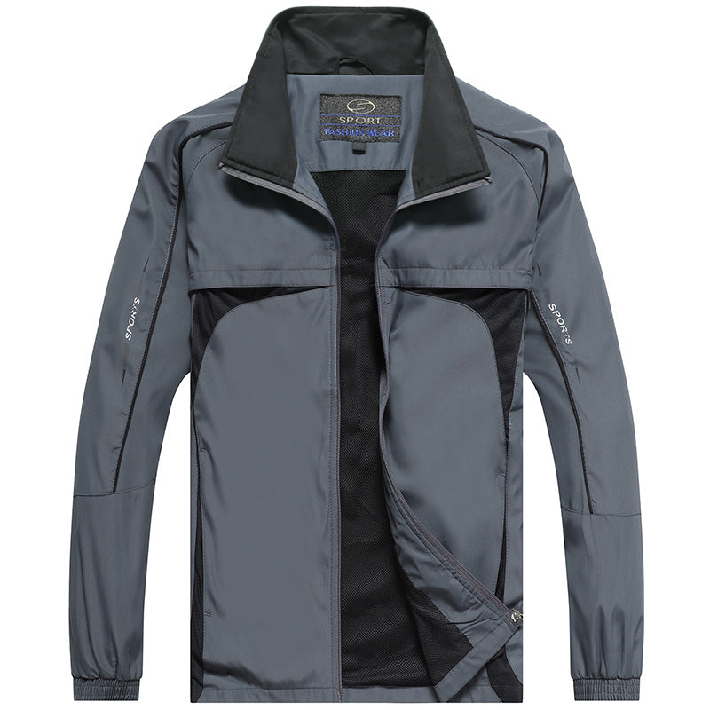 Middle-aged Men's Sportswear Spring And Autumn Two-piece Suit