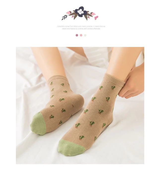 Women's Socks Cute Long Tube Bunching Socks
