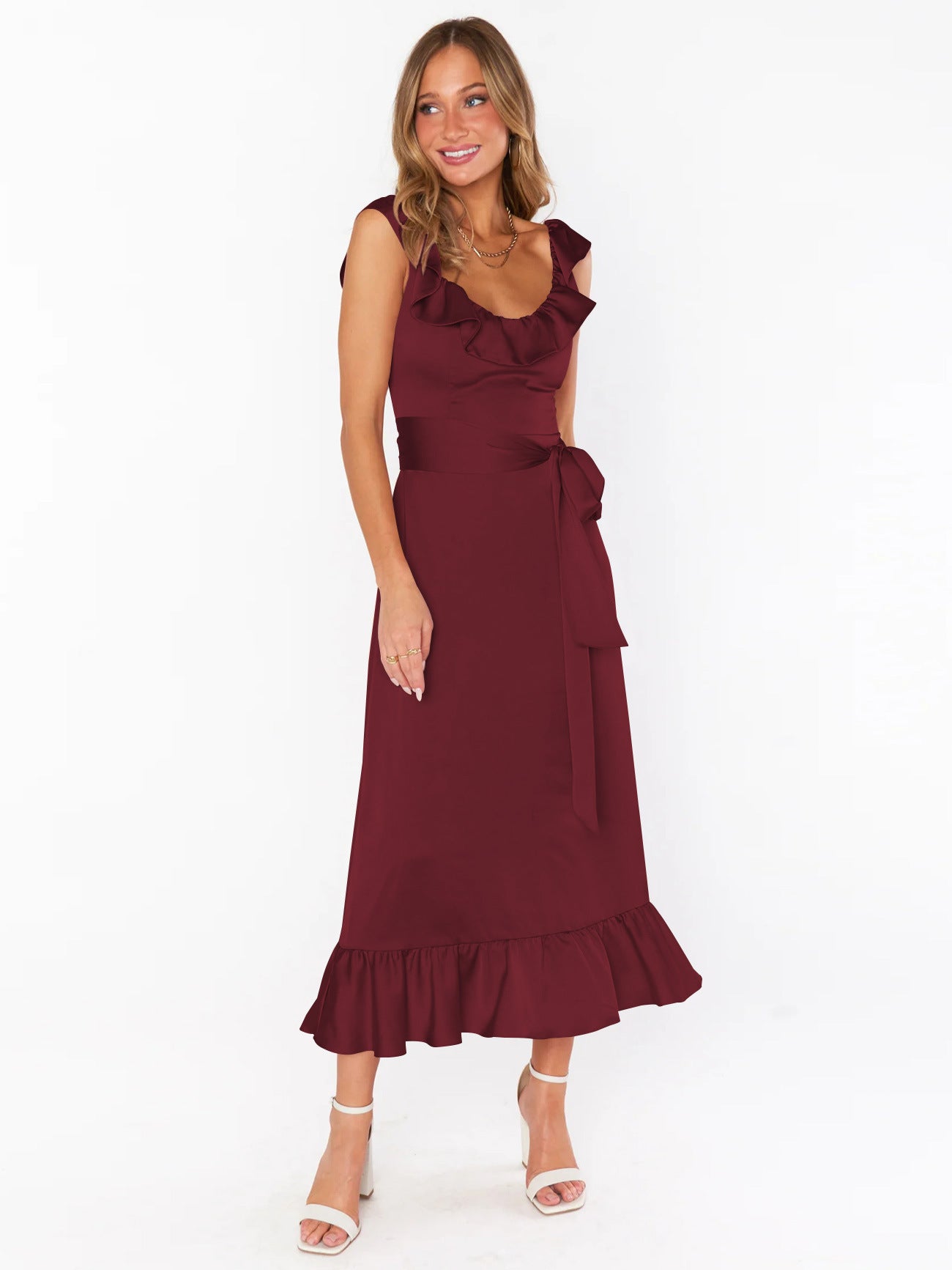 Women's Lace Up Dress Summer