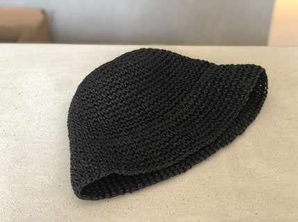 Women's Foldable Hand Woven Bucket  Hat