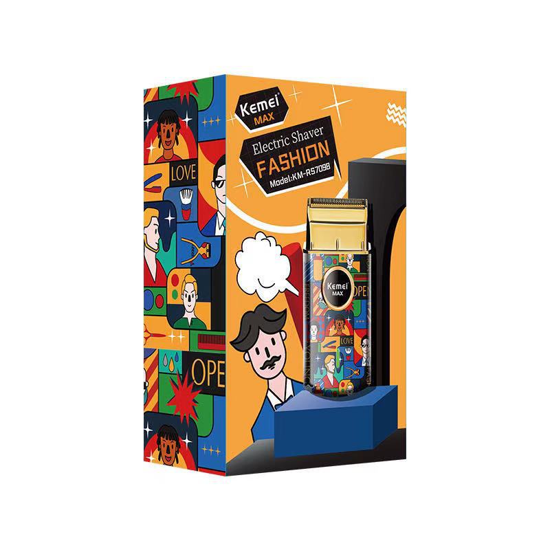 Retro Graffiti Vaskefri Elektrisk Barbermaskine