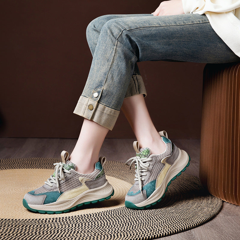 Womens Retro Casual Soft-soled Sneakers