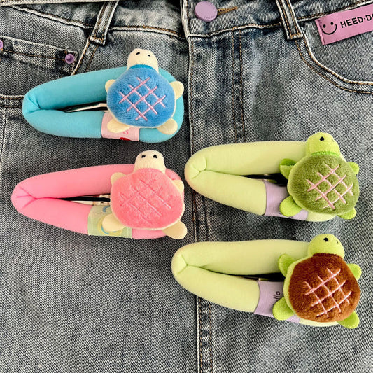 Autumn And Winter Little Turtle Barrettes Cute Cartoon